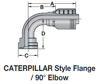 CATERPILLAR STYLE FLANGE / 90° ELBOW - Sunway Total Rubber